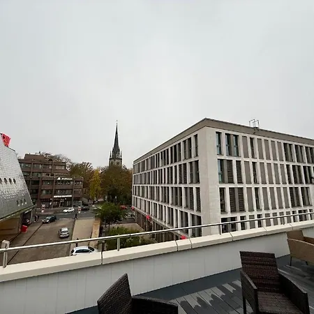 شقة Stylisches 130 M2 Duplex-penthouse Mit Terrasse Und Stadtblick Im Zentrum كاسيل